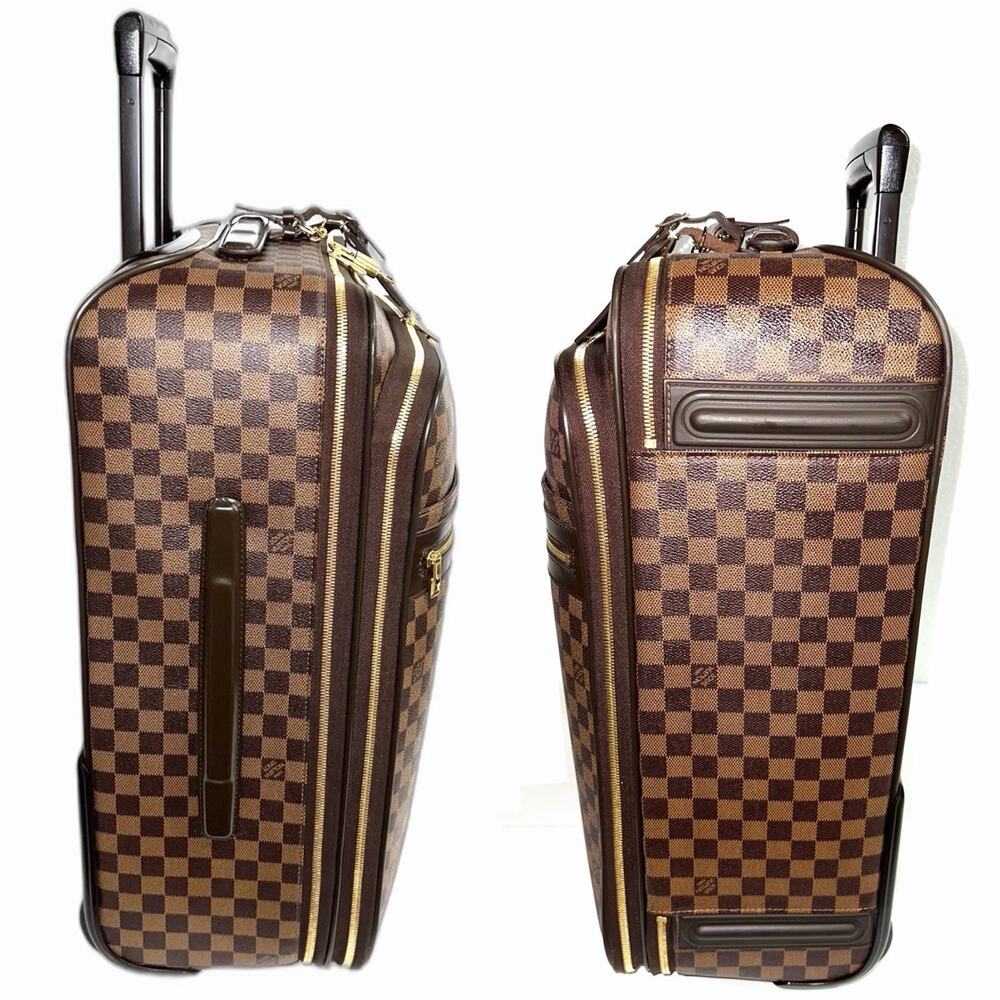 Louis Vuitton Pegase 55 Legere Suitcase Damier Ebene w/ Cover Garment Dustbag - Picture 7 of 16